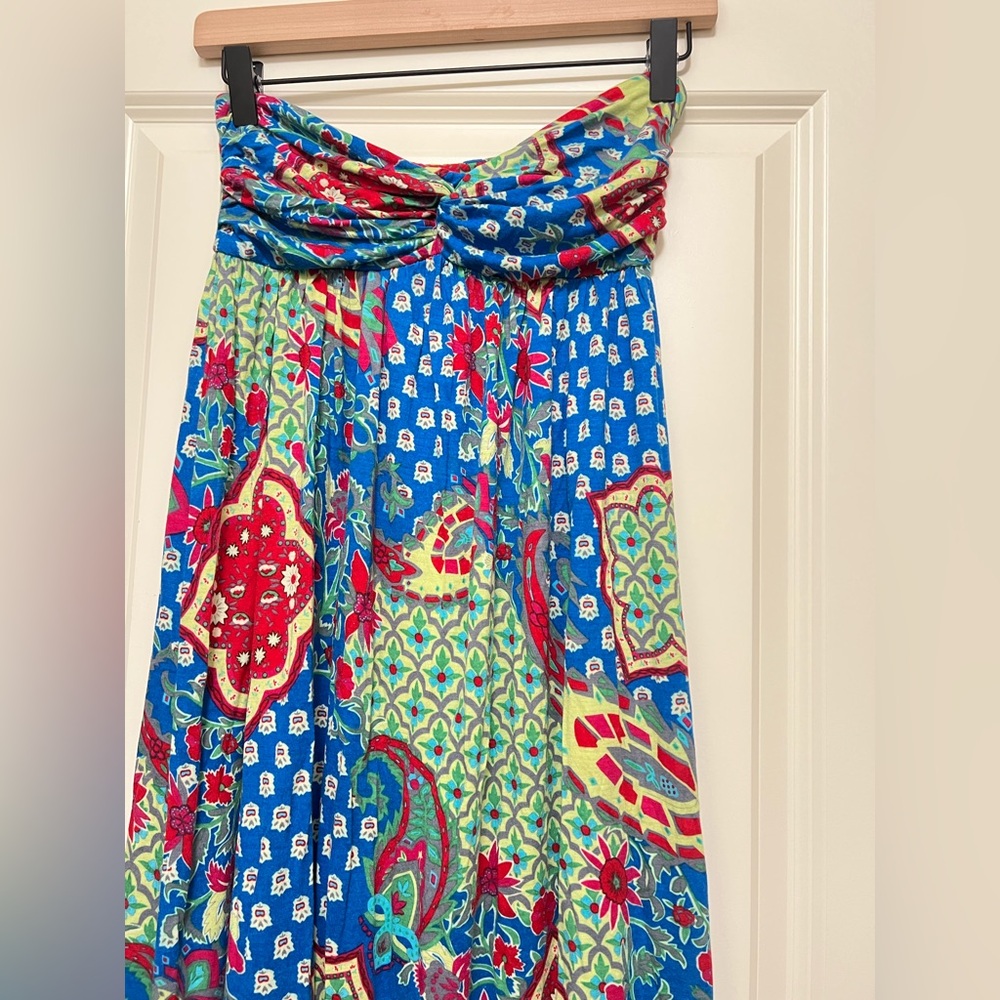 🤍 Vintage Y2K Lani boho printed strapless maxi dress - Picture 2 of 2